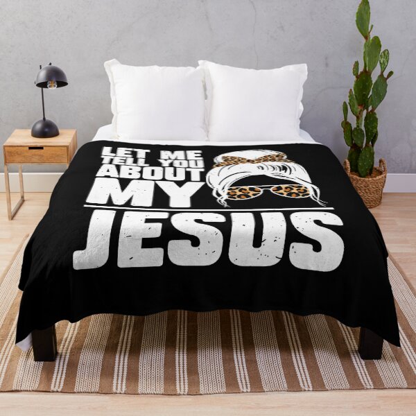 Item preview, Let Me Tell You About My Jesus Messy Hair Jesus designed and sold by MakeGoodChoices.
