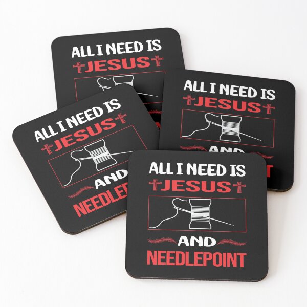 Item preview, Funny Jesus Needlepoint Canvas Work designed and sold by SunnyShop123.