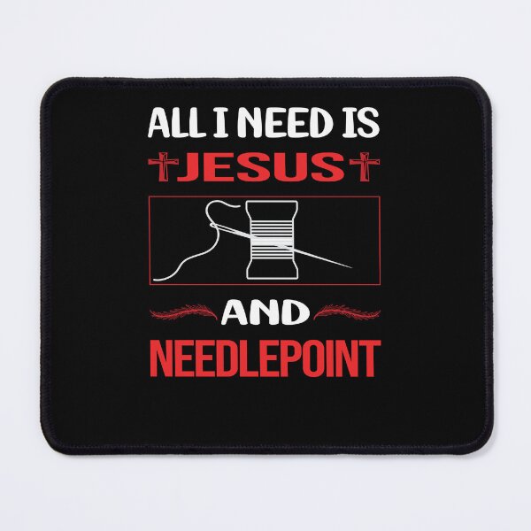 Item preview, Funny Jesus Needlepoint Canvas Work designed and sold by SunnyShop123.