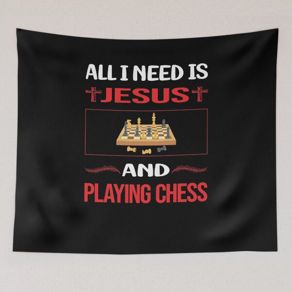 Item preview, Funny Jesus Playing Chess designed and sold by SunnyShop123.