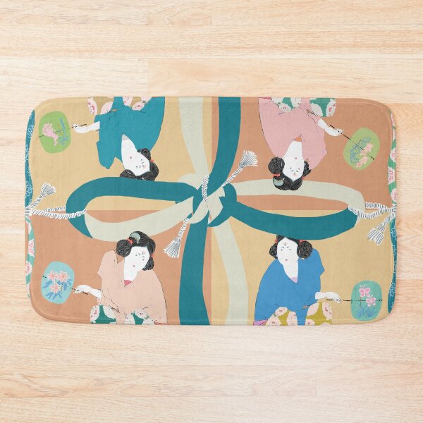 Item preview, Oriental woman with fan in traditional style geisha pattern  designed and sold by finedrawings.