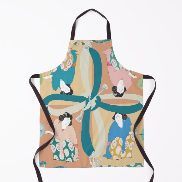 Item preview, Oriental woman with fan in traditional style geisha pattern designed and sold by finedrawings.