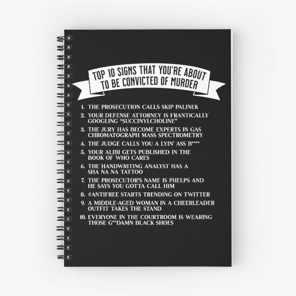 Item preview, Forensic Files Top 10 Signs You're About To Be Convicted - Funny Design designed and sold by PinkDonutTees.