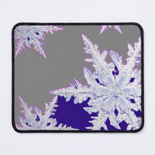 Item preview, DECORATIVE WINTER SNOWFLAKE CRYSTALS GREY ART designed and sold by sharlesart.