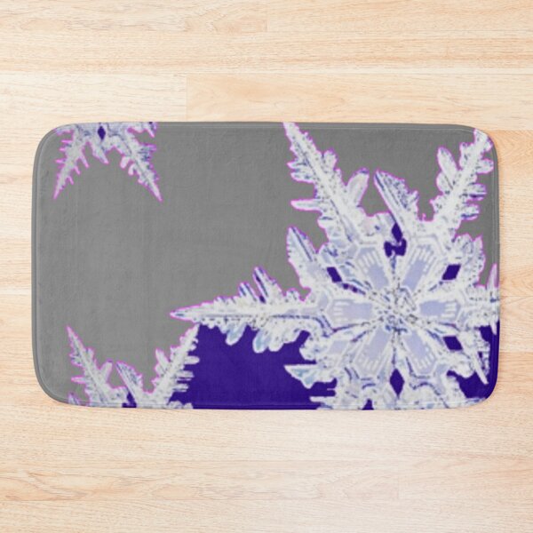 Item preview, DECORATIVE WINTER SNOWFLAKE CRYSTALS GREY ART designed and sold by sharlesart.