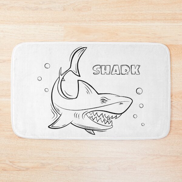 Item preview,  black and white shark designed and sold by alyaST14.