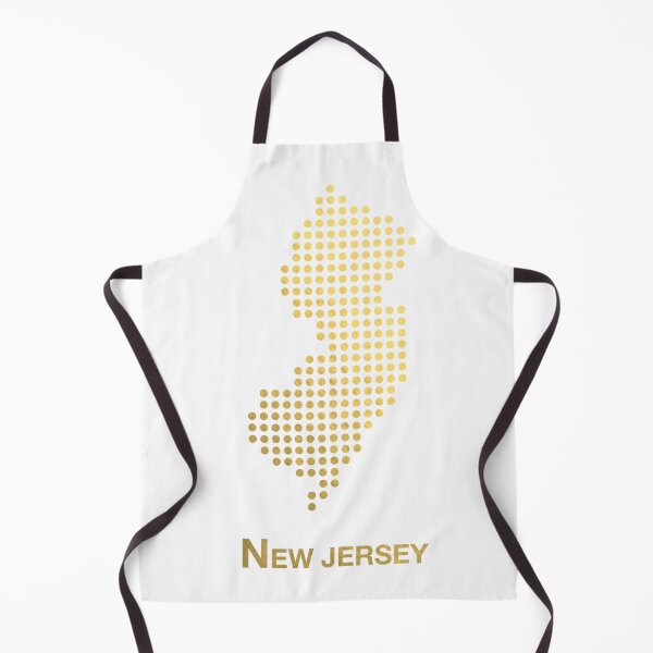 Item preview, New Jersey gold dotted map designed and sold by captaingursel.