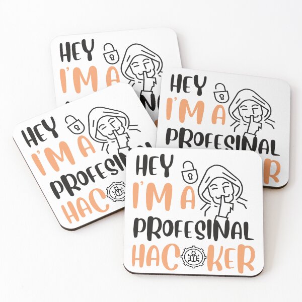 Item preview, HEY I'M A PRFESSIONAL HACKER designed and sold by selfesteeem.