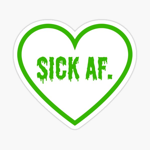 Item preview, SICK AF. Creepy Love Heart designed and sold by SunnyAlloy.