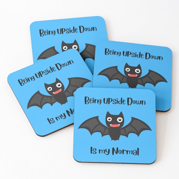 Item preview, Being Upside Down Is My Normal - bat funny designed and sold by ohsomenerd.