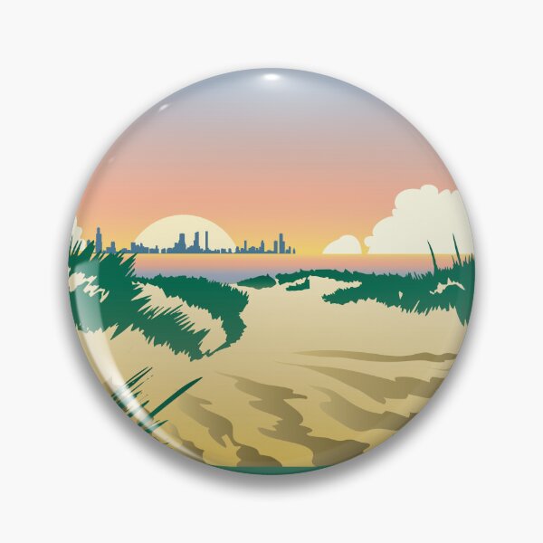 Item preview, Blissful Beach Indiana Dunes Poster designed and sold by indianadunes.
