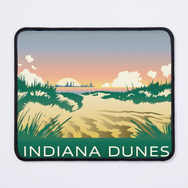 Item preview, Blissful Beach Indiana Dunes Poster designed and sold by indianadunes.
