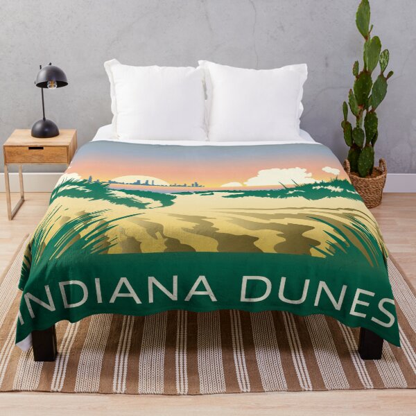 Item preview, Blissful Beach Indiana Dunes Poster designed and sold by indianadunes.