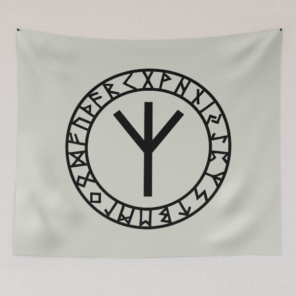 Item preview, Algiz Rune - Connection with Asgard / Protection Symbol designed and sold by nitty-gritty.