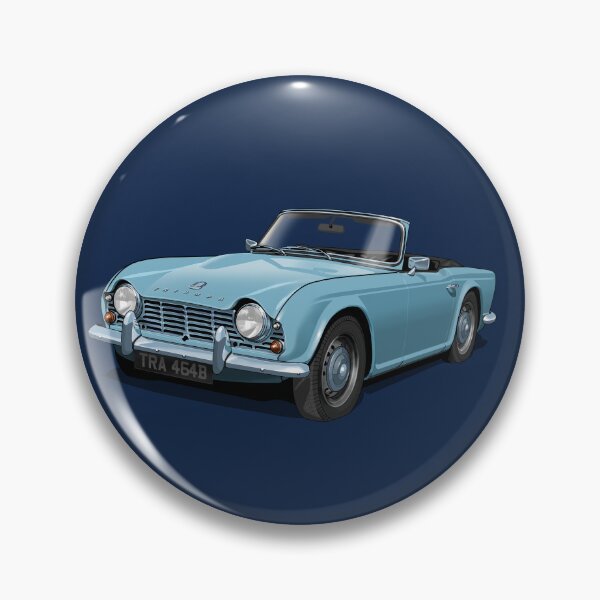Item preview, Triumph TR4 in light blue designed and sold by candc-retro.