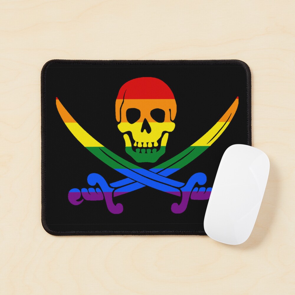 Rainbow Jolly Roger Pirate LGBT Pride Te T-Shirt - TeeHex