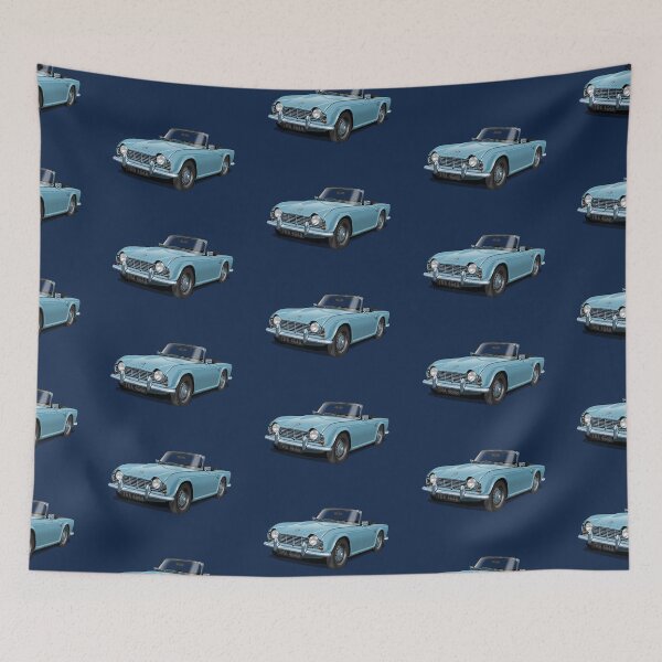 Item preview, Triumph TR4 in light blue designed and sold by candc-retro.
