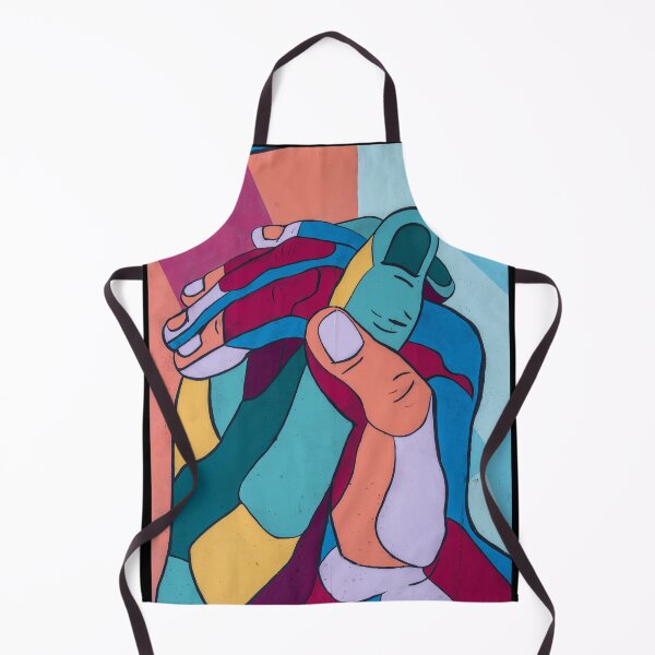 Item preview, Hands entwined and colorful art designed and sold by Elobrdn.