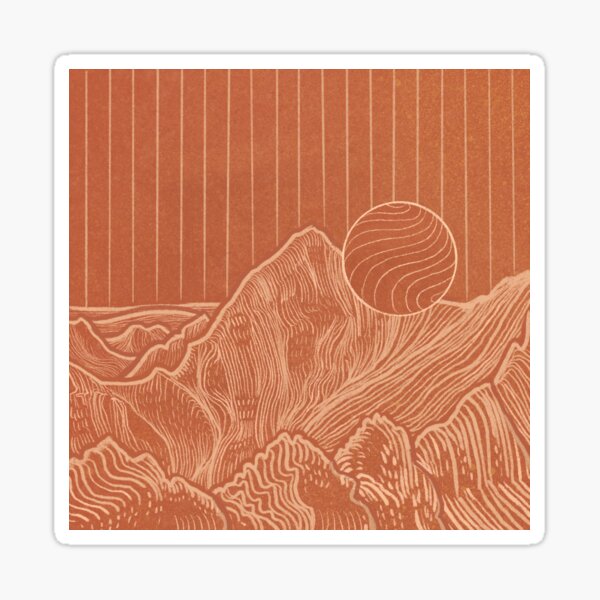 Snowdon in Red Sticker