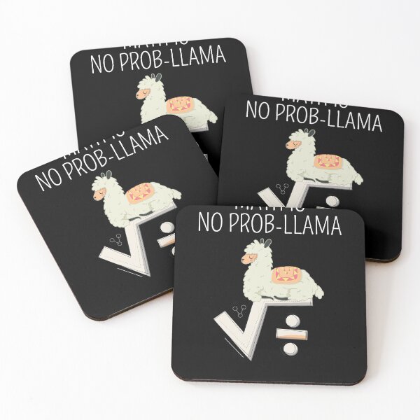Item preview, Math Is No Prob Llama Funny Mathematician Alpaca designed and sold by MakeGoodChoices.