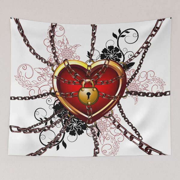 Item preview, Door Chain Locking Heart designed and sold by BerryCats.