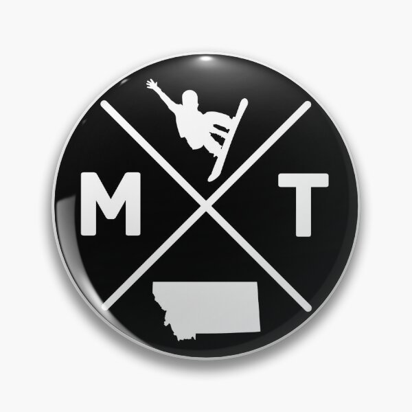 Item preview, 406 - Montana - MT  Snowboard - with state silhouette and snowboarder 02 designed and sold by Gilby-Designs.