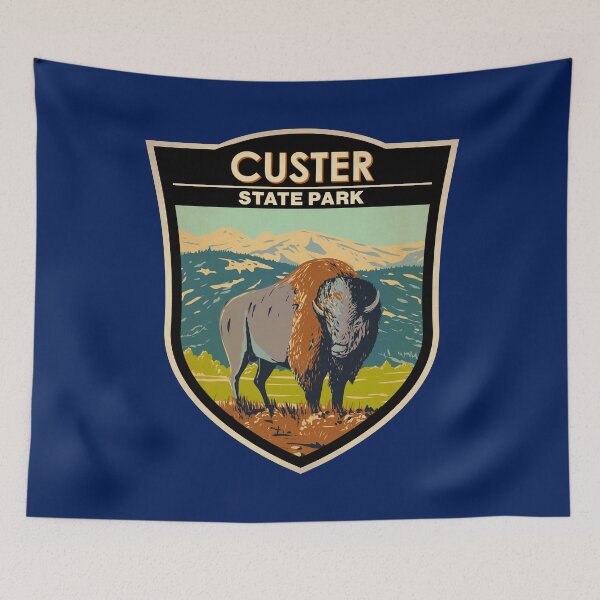 Item preview, Custer State Park South Dakota American Bison Badge designed and sold by KrisSidDesigns.