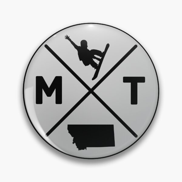 Item preview, 406 - Montana - MT  Snowboard - with state silhouette and snowboarder 01 designed and sold by Gilby-Designs.