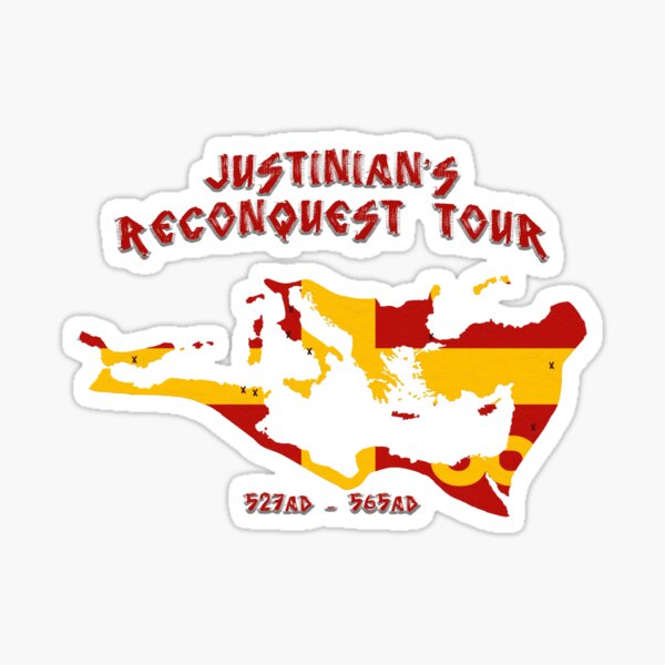 Justinian's Reconquest Tour v2 Sticker
