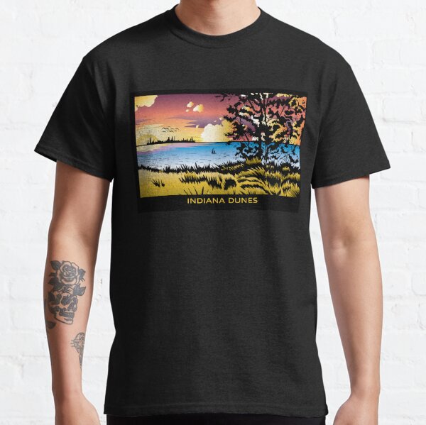 Dynamic Skyline Indiana Dunes Poster Classic T-Shirt