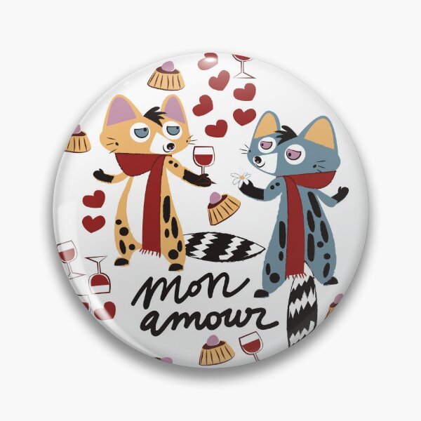 Item preview, Genet-cats in love Valentines pattern designed and sold by belettelepink.