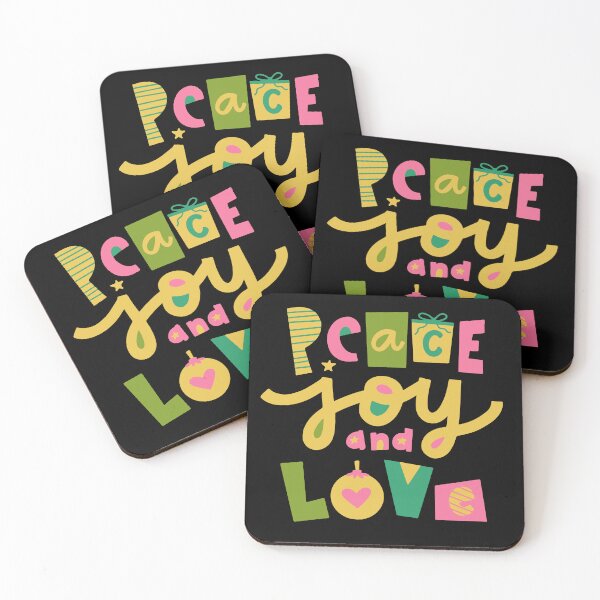 Item preview, Peace joy and love : cute : slogans designed and sold by FLIRTAASAN.