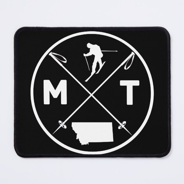 Item preview, 406 - Montana - MT  Ski - with state silhouette and skier designed and sold by Gilby-Designs.