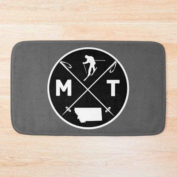 Item preview, 406 - Montana - MT  Ski - with state silhouette and skier designed and sold by Gilby-Designs.