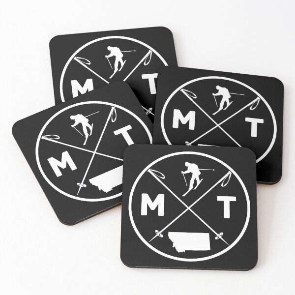 Item preview, 406 - Montana - MT  Ski - with state silhouette and skier designed and sold by Gilby-Designs.