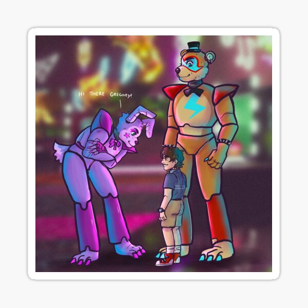 Gregory (FNAF;SB) Sticker for Sale by awkwardanxiety