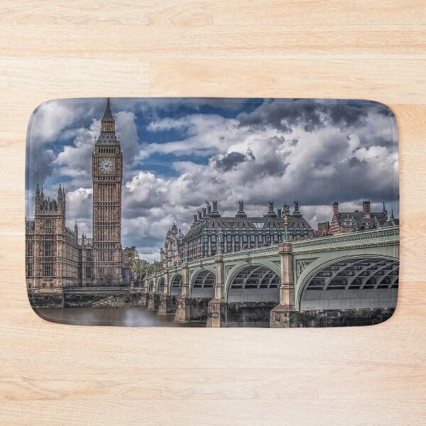 Item preview, Westminster Bridge, London England, Big Ben, Clocktower, Houses of Parliment, Thames River, Lambeth, Westminster, British Landmarks, House of Commons, House of Lords, British Government designed and sold by Nostrathomas66.