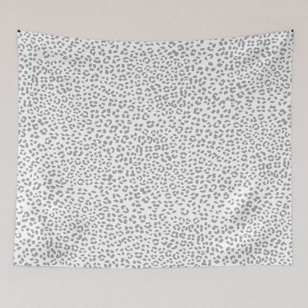 Item preview, Leopard Spots Pattern (gray/white) designed and sold by Design Minds Boutique.