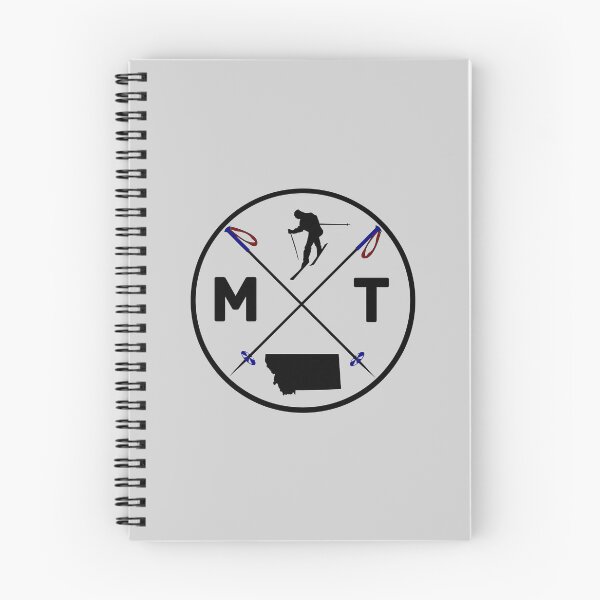Item preview, 406 - Montana - MT Ski - with state silhouette and skier designed and sold by Gilby-Designs.