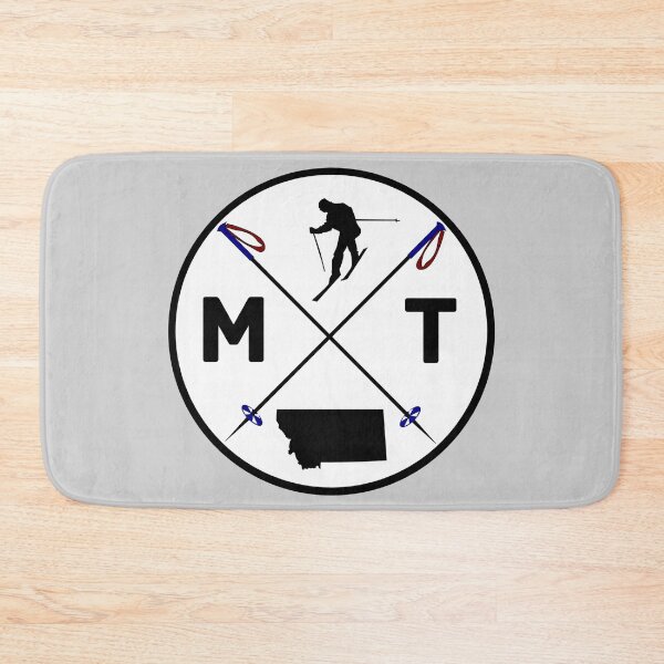 Item preview, 406 - Montana - MT Ski - with state silhouette and skier designed and sold by Gilby-Designs.