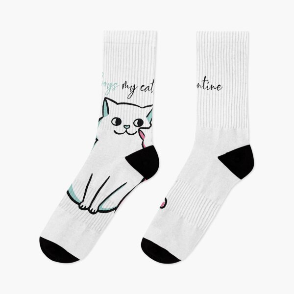 Item preview, Sorry boys my cats are my valentine black designed and sold by yasarh.