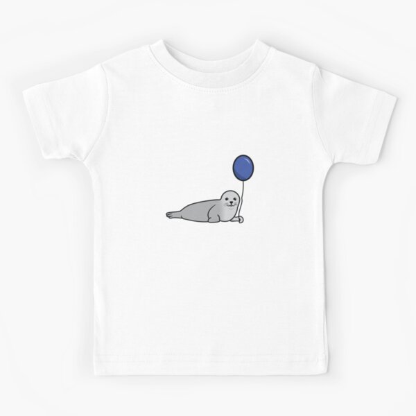 Harp seal with balloon Kids T-Shirt