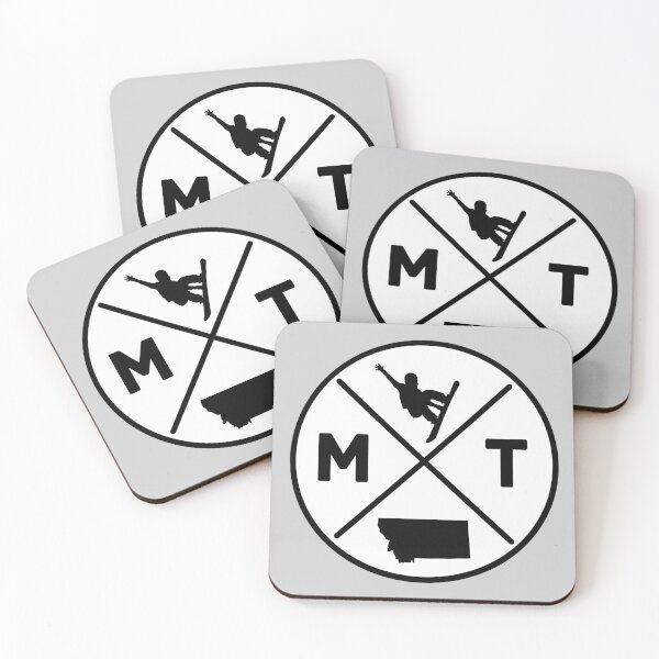 Item preview, 406 - Montana - MT  Snowboard - with state silhouette and snowboarder 01 designed and sold by Gilby-Designs.