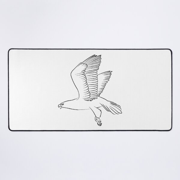 Item preview, Flying eagle black lines designed and sold by BlackoutPhotos.