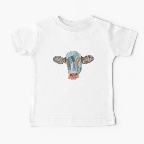 Cute Cow - Don't eat me ... by Giselle Baby T-Shirt