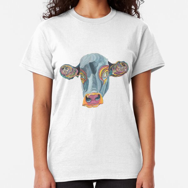 Cute Cow - Don't eat me ... by Giselle Classic T-Shirt