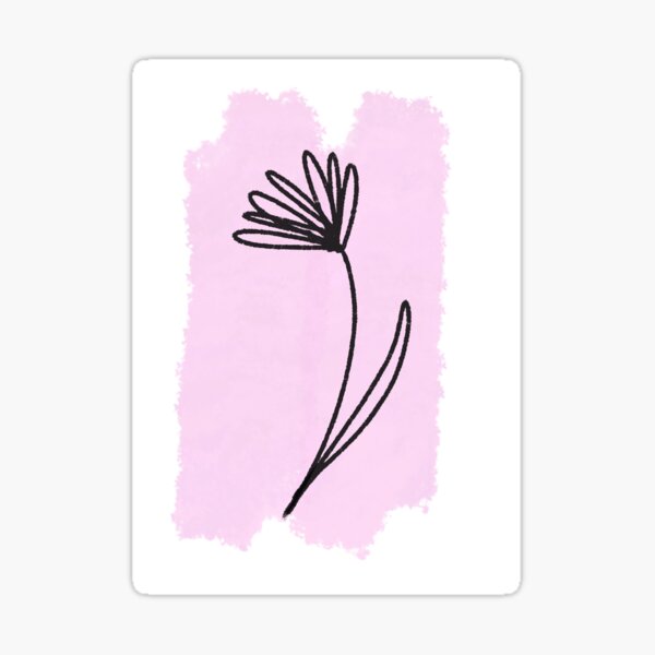 Flower pink Sticker