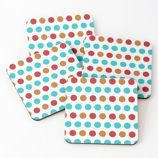 Item preview, Polka dots red, blue, braun designed and sold by HandLu.