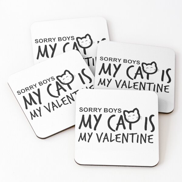 Item preview, Sorry boys my cat is my valentine designed and sold by alpdesignart.