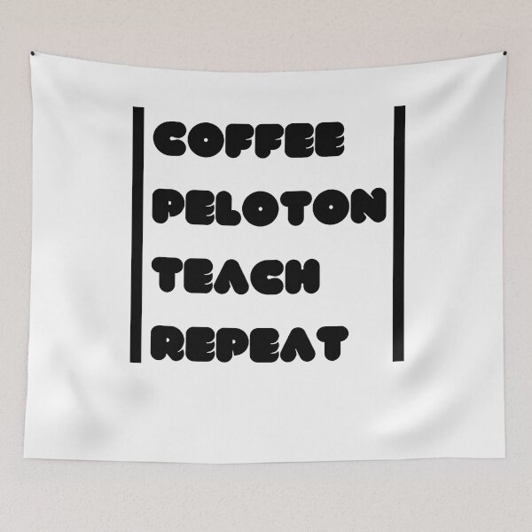 Item preview, coffee  peloton teach repeat designed and sold by ATWAK.
